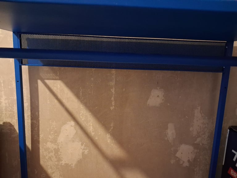 Ikea Blue Metal Sturdy Hanging Rail