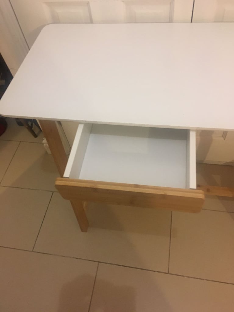 Futon Company Solid wood small desk with a drawer 