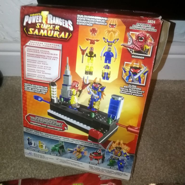 Mega Bloks Power Rangers Super Samurai 5824 Claw Battlezord v Mooger Complete