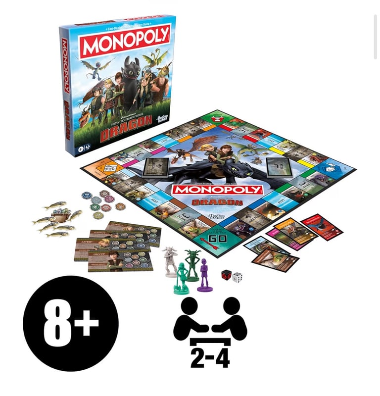 Brand new DreamWorks How to Train Your Dragon Edition Monopoly Board Game