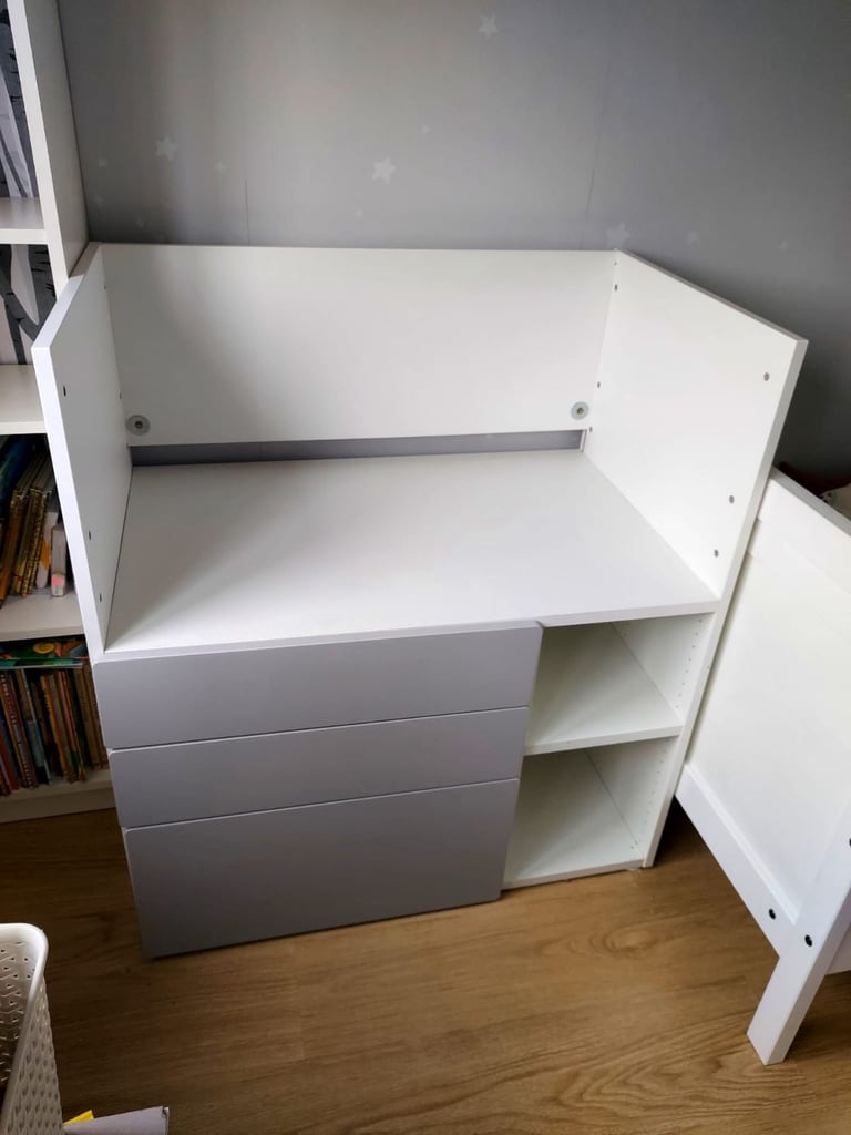 image for IKEA smastad changing unit drawers desk