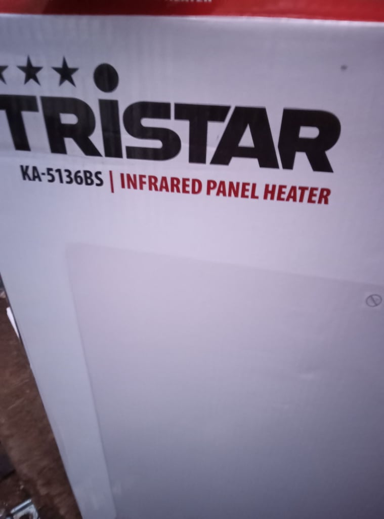 image for Tristar 425W White Infrared Panel heater