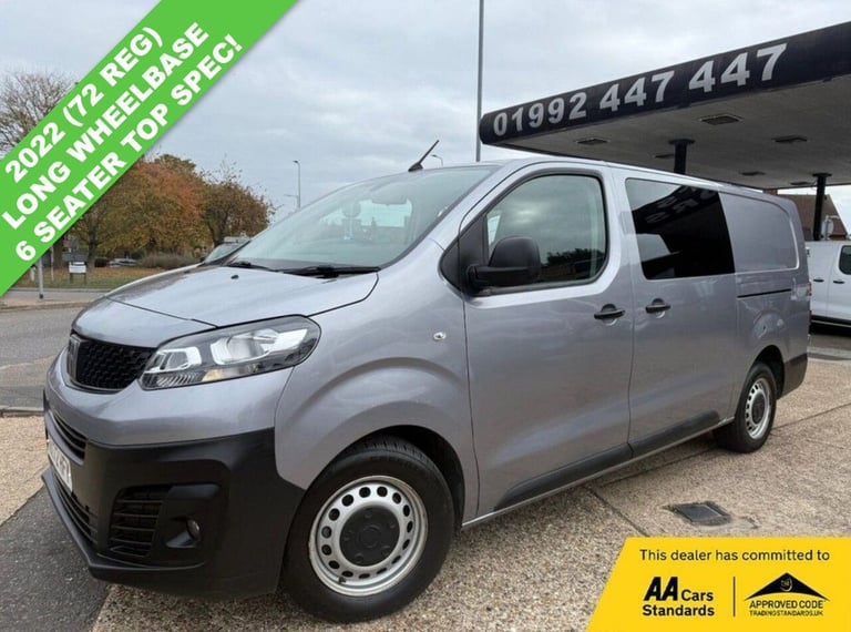 2022 Fiat Scudo 2.0 Multijet Tecnico Crew Van Double Cab 6dr Diesel Manual LWB Euro 6 (s/s) Combi...