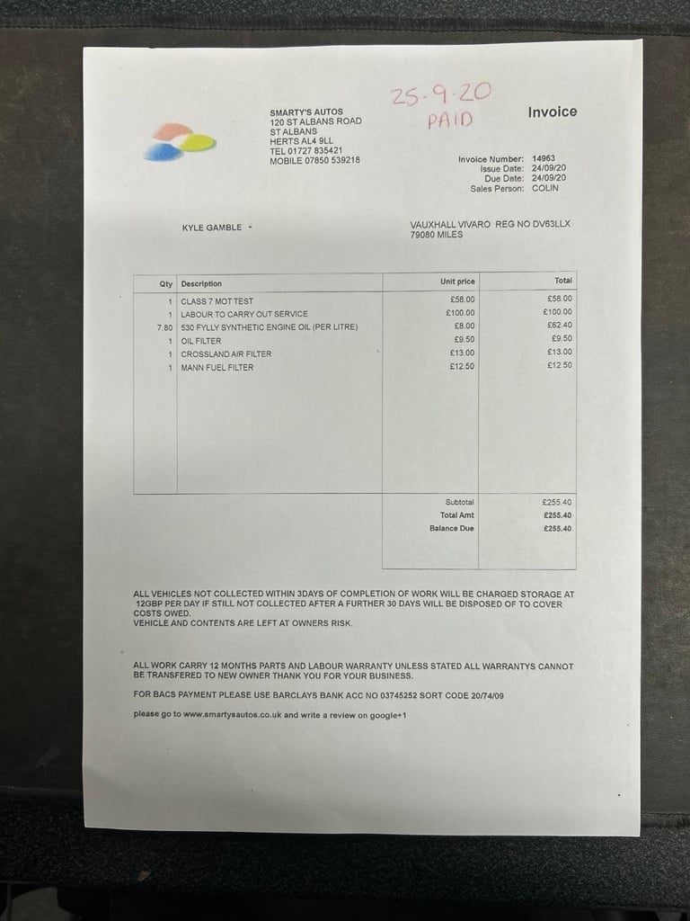 2013 Vauxhall Vivaro 2.0 2900 CDTi Sportive FWD L3 4dr PANEL VAN Diesel Manual