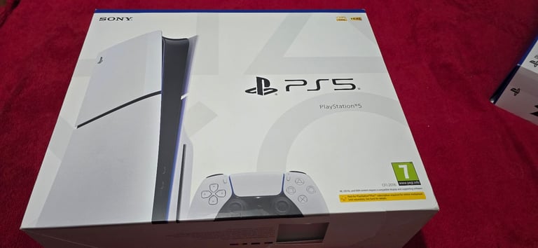 image for Playstation 5 slim disc edition 1tb with two controllers 