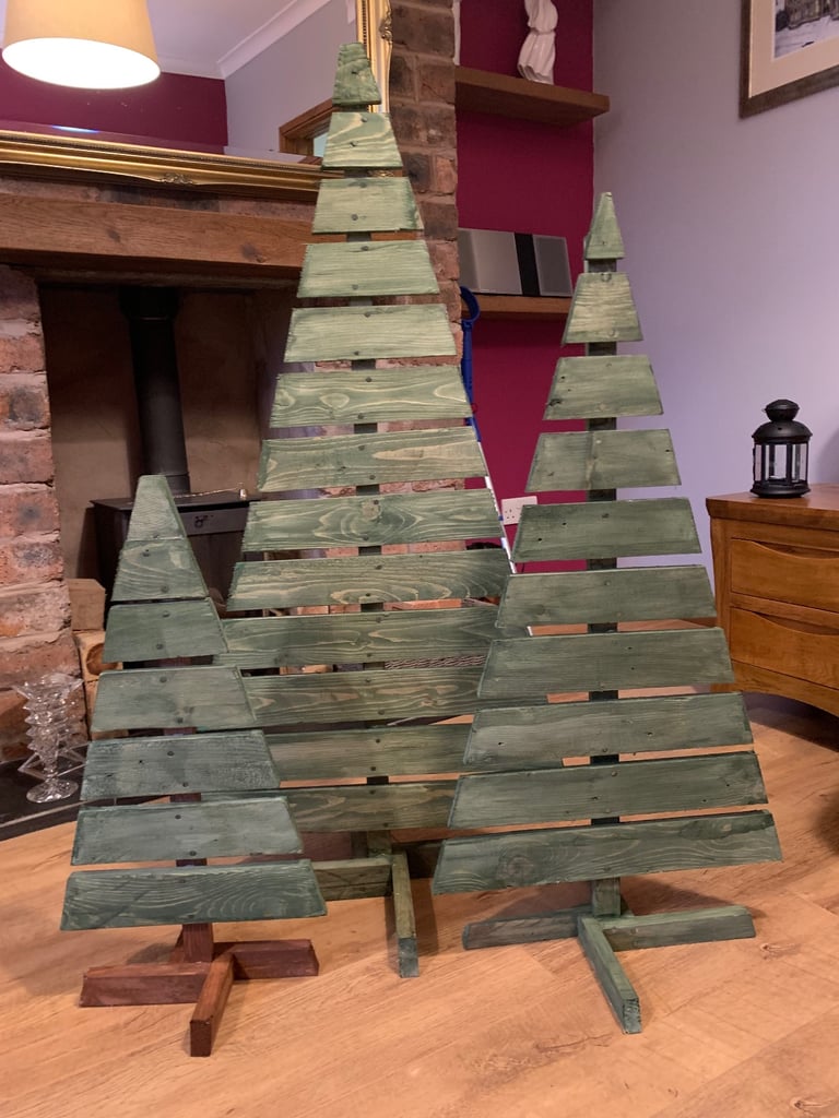 image for Handmade Wooden Christmas Trees and other sizes 
