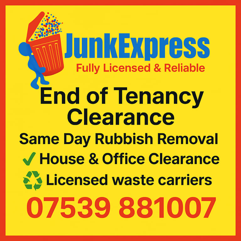 JUNK REMOVAL/RUBBISH DISPOSAL,END OF TENANCY WASTE COLLECTION,PROBATE PROPERTY CLEARANCE,SOFA/BED