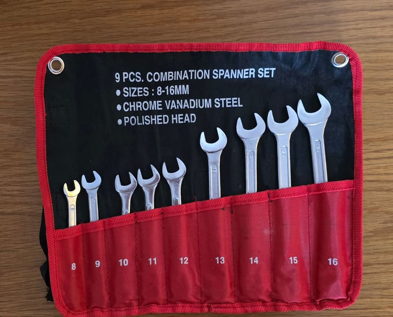 9pc Combination Spanner Set