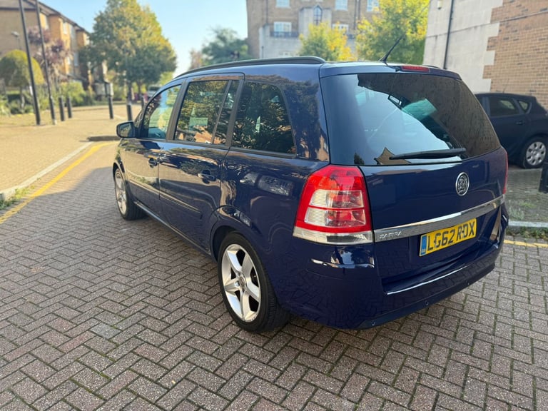 ULEZ FREE, Vauxhall, ZAFIRA, MPV, 2012, Manual, 1598 (cc), 5 doors
