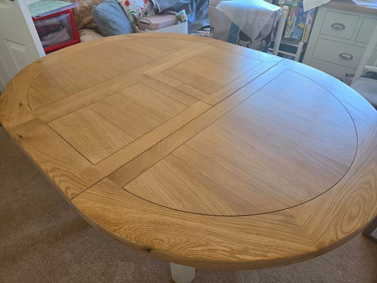 image for Wooden Circular Extendable dining table