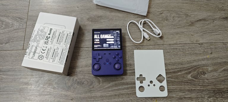 image for New L35 Handheld Game Console Purple 64GB 16000+ Games