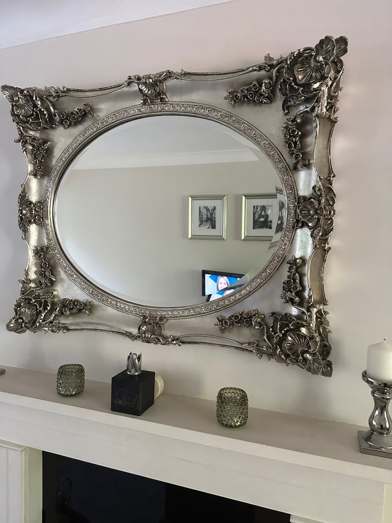 Laura Ashley Silver Beth Mirror