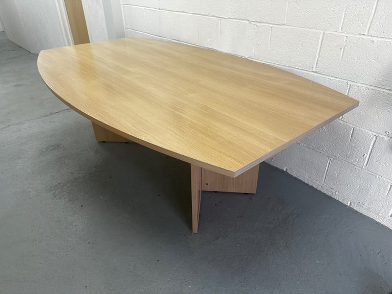 Beech arrowhead shaped boardroom table 
