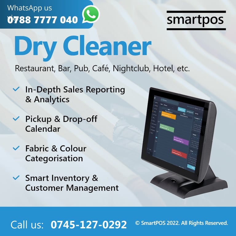 15” NEW EPOS System Retail Hospitality Salon Takeaway Restaurant With Software