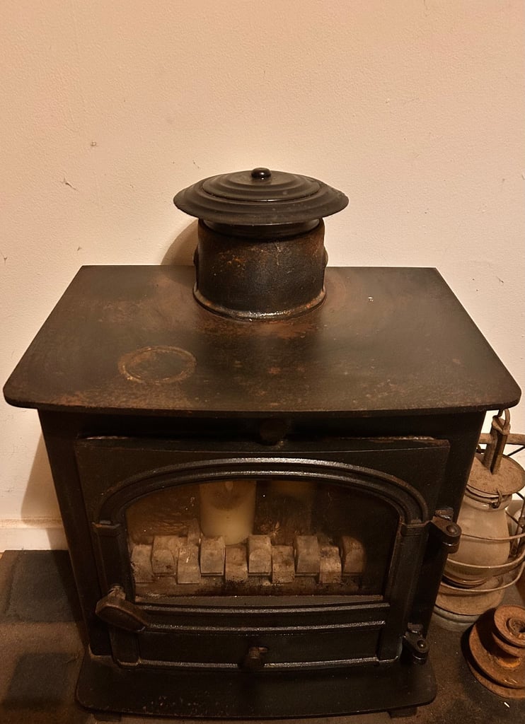 Small log burner cast iron