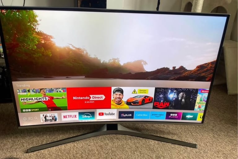 image for Samsung Curved 43inch Ultra HD 4K HDR Smart TV 