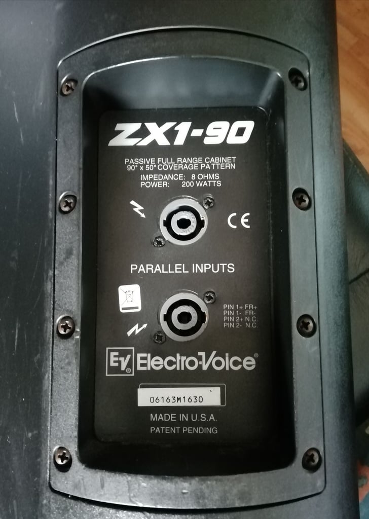 Pair of EV ZX1-90 PA Speakers  £120