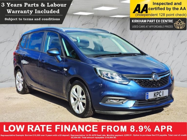 image for 2017 Vauxhall Zafira Tourer 1.4i Turbo SRi Nav MPV 5dr Petrol Auto Euro 6 (140 ps) ***DRIVE AWAY ...