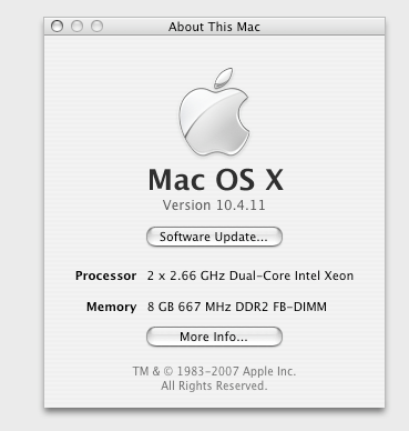 image for Apple Mac Pro 1.1 - Intel Xeon 2.66GHz dual Processors