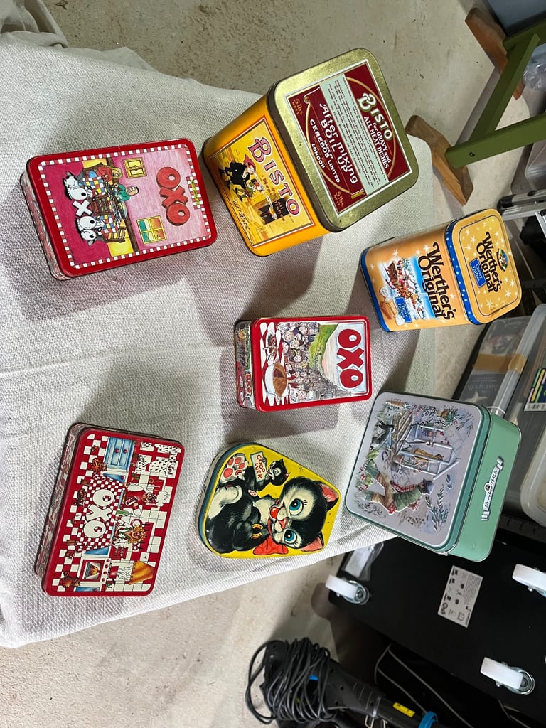 image for Collection of vintage tins . 