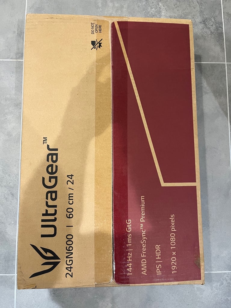 image for LG Ultragear 23.8inch 1080p 144hz 1ms monitor 