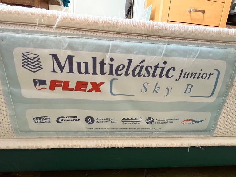 Metal bed frame single. Pull out trundle with mattress 
