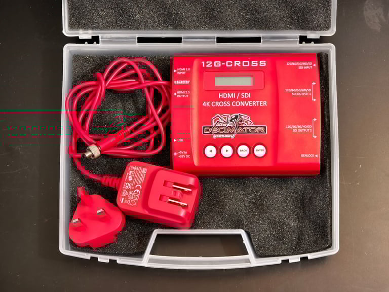 image for 🟩 Decimator Design 12G-Cross | HDMI / SDI 4K Cross Converter | With PSU & Case