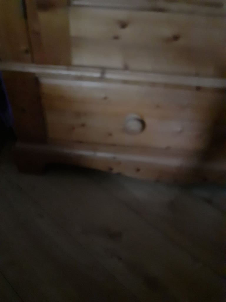 Solid pine wardrobe