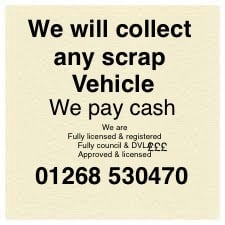 WE WILL BUY ANY SCRAP / UNWANTED VEHICLE FOR CASH