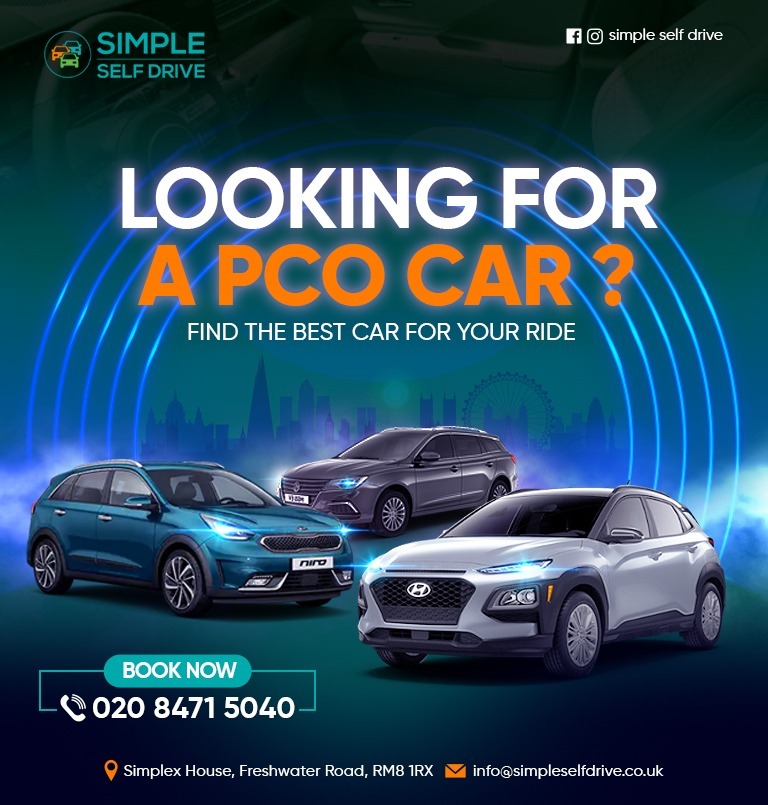 Affordable Eco-Friendly Long Range Electric PCO Car Rentals for hire