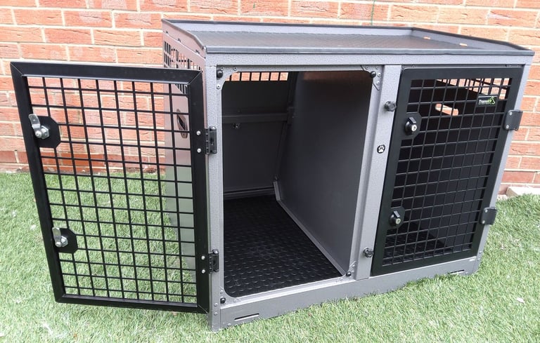 TransK9 ( B4 ) Transport double dog cage (Lockable & Crash Tested) Trans K9