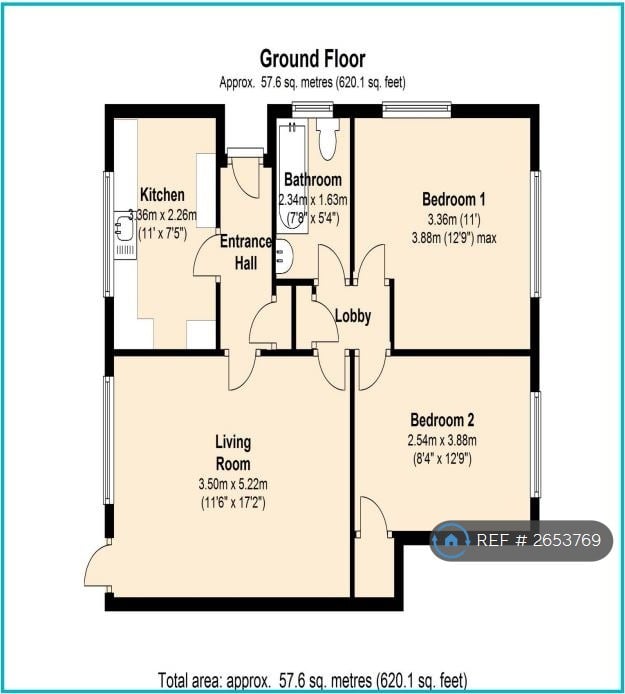 2 bedroom flat in Mowbray Drive, Reading, RG30 (2 bed) (#2653769)