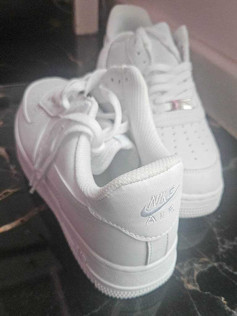 Nike AirForce1 New Trainers, white colour 8.5 UK size 