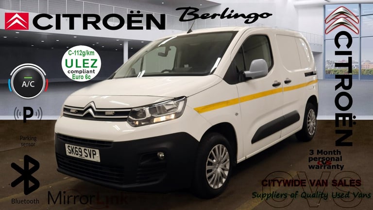 2019 Citroen Berlingo 1.5 BlueHDi 650Kg Enterprise 75ps NO VAT PANEL VAN Diesel Manual