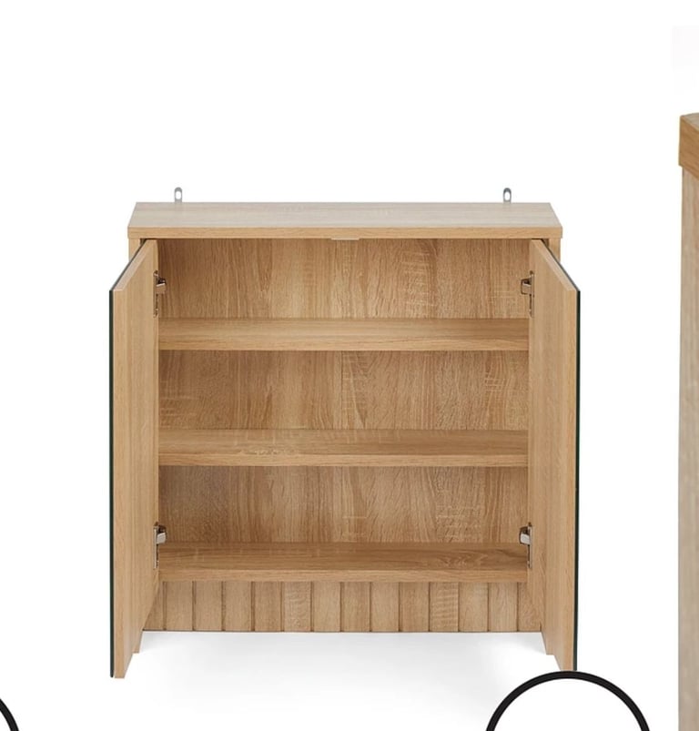 Pannelled Mirror Cabinet