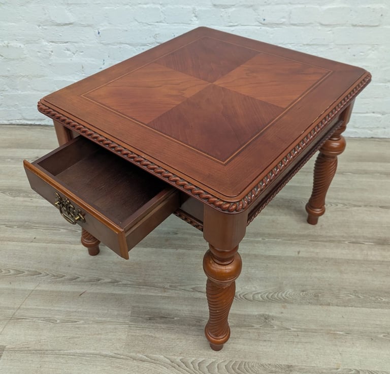 Reproduction yew wood coffee table or side table 