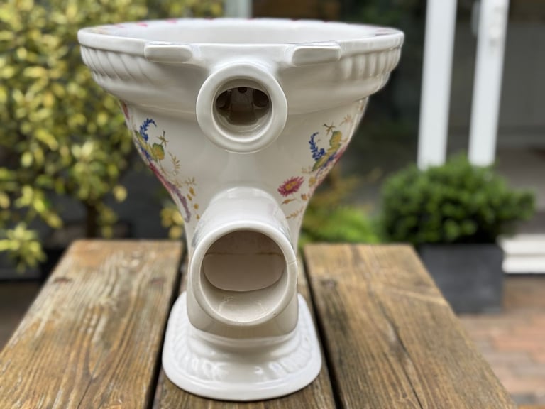 HERITAGE TOILET PAN SET VICTORIAN STYLE FLORAL 