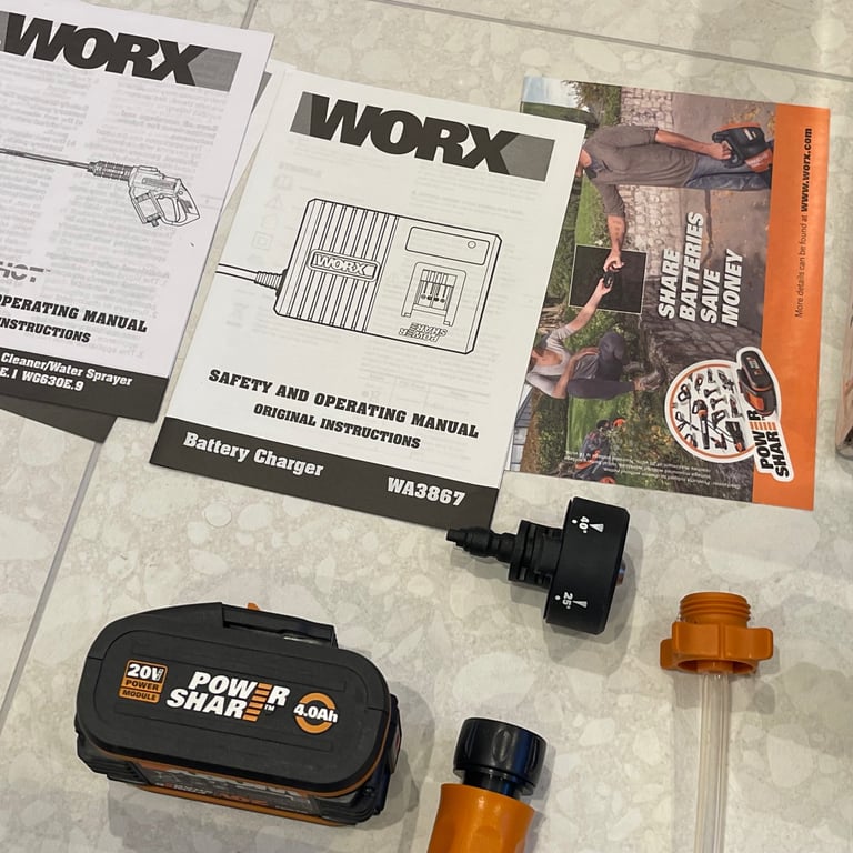 WORX WG630E.1 18V 20V Max Cordless Hydroshot Pressure Washer Boxed