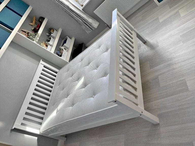 image for Solid wooden bed | Double & King Size Solid Wooden bed Wtih mattress - BRAND NEW COD 