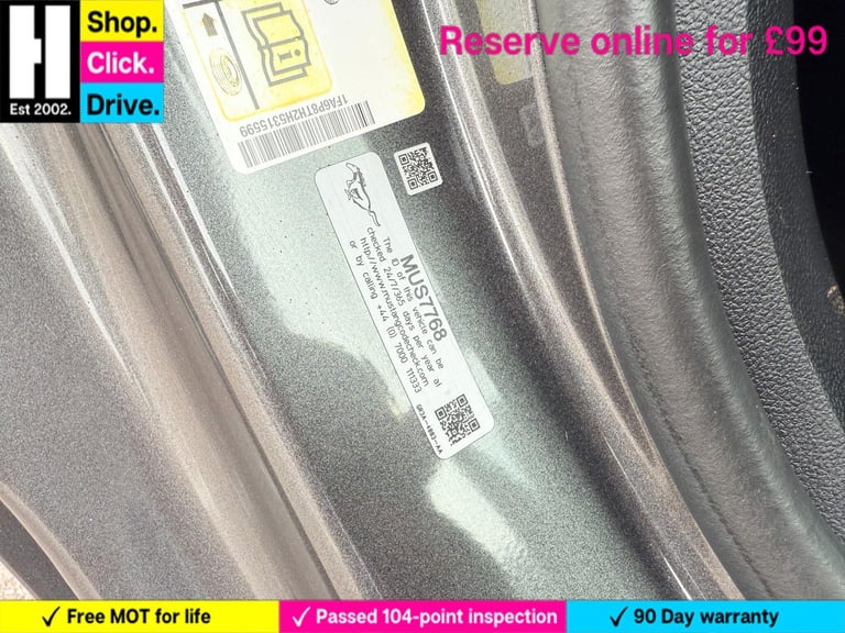 2017 Ford Mustang 2.3T EcoBoost Fastback 2dr Petrol Manual Euro 6 (317 ps) COUPE Petrol Manual