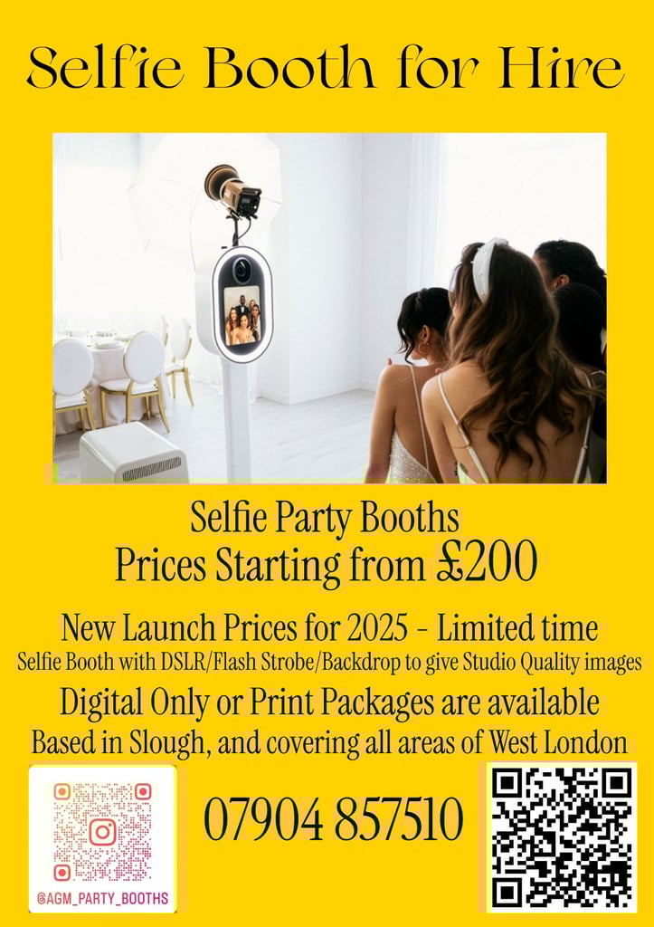 image for NEW Photobooth LAUNCH - Selfie Photo Party Booth for Hire - Starting from £200 Packages
