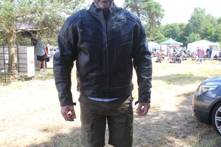 Leather Motorcycle Jacket - New