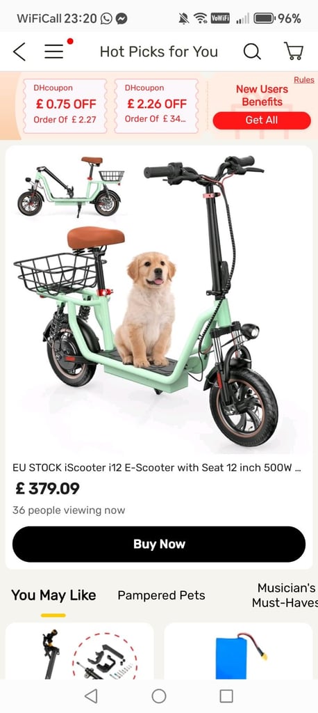 image for Electric scooter with seat make me an offer