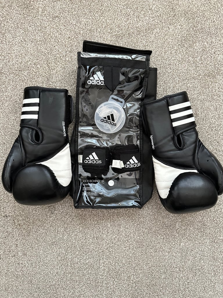 Black Adidas KPower 100 Boxing Glove set