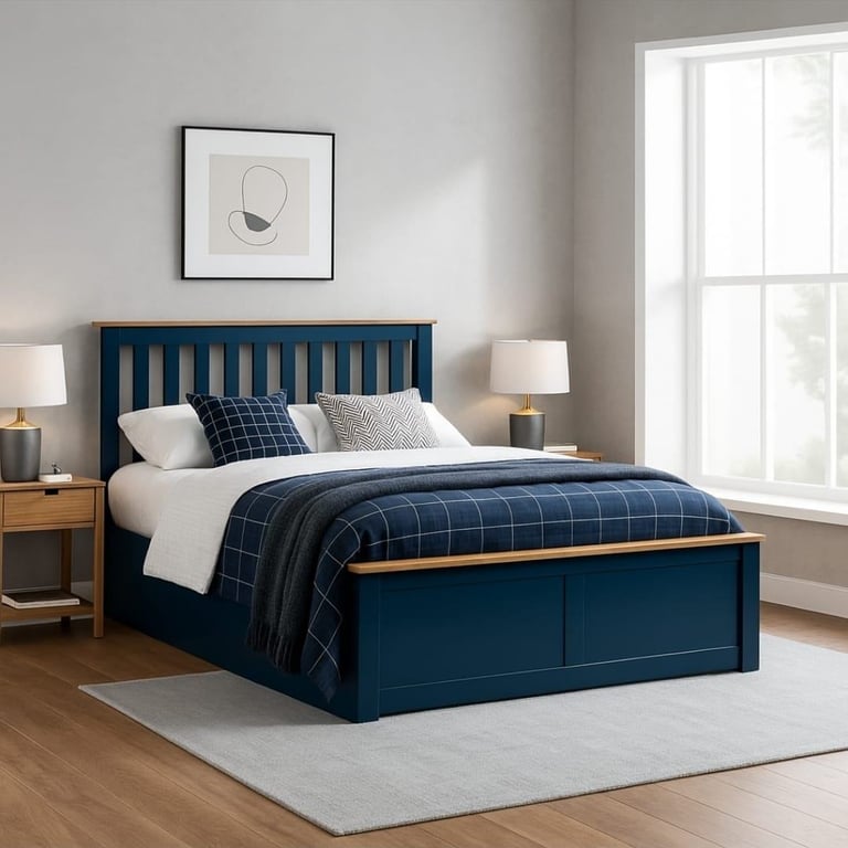 image for King size ottoman bed