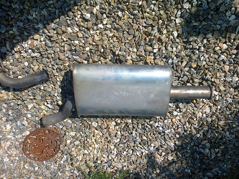 Stainless Steel exhaust silencer/rear box section - from Ford Orion