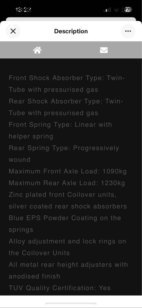BMW lowering shocks 