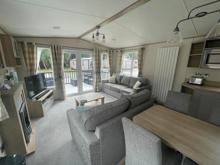 On Pitch 2 bed Static Caravan With Decking and Skirt - Free Site Fees Nr  Skeg | in Boston, Lincolnshire | Gumtree