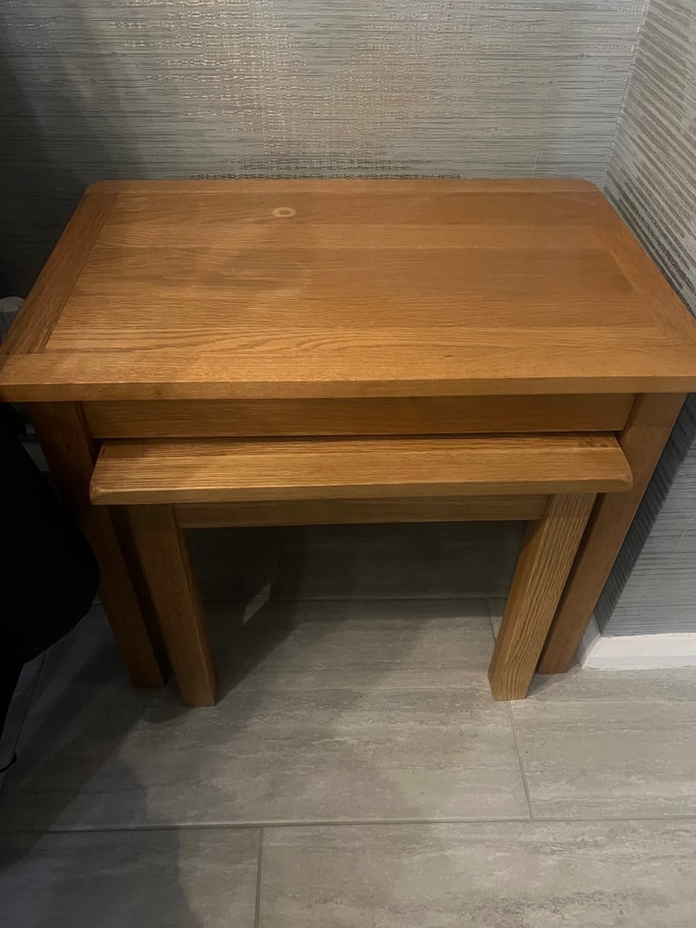 image for Wiltshire oak nest of tables