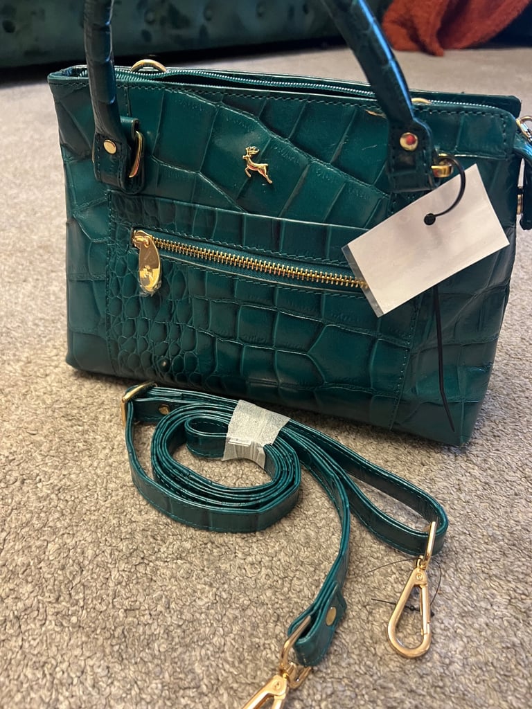 Ashwood Leather Croc Medium Multiway Bag